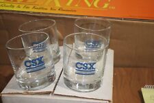 Set of 4 CSX highball glasses in O/Box picture
