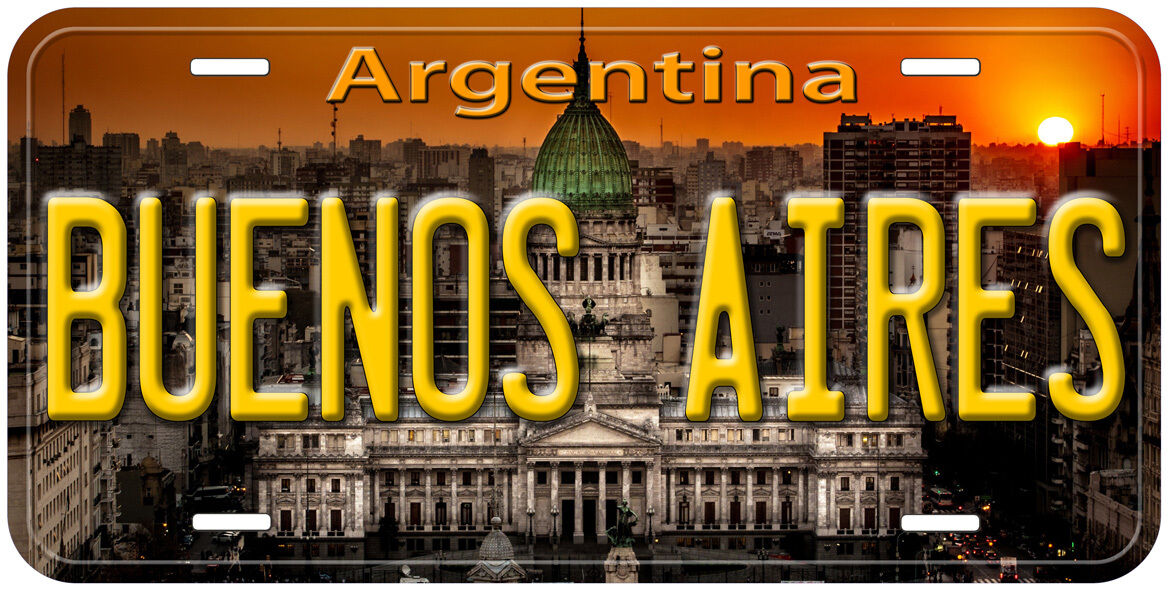 Buenos Aires Argentina Novelty Car License Plate P02
