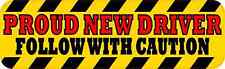 10x3 Proud New Driver Bumper Magnet Magnetic Vehicle Caution Decal Car Magnets picture