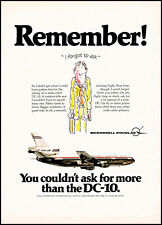 1978 McDonnell Douglas DC-10 wide cabin Jetliners passenger retro print ad S28 picture