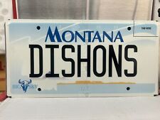 2000 REISSUE MONTANA VANITY LICENSE PLATE DISH0NS picture