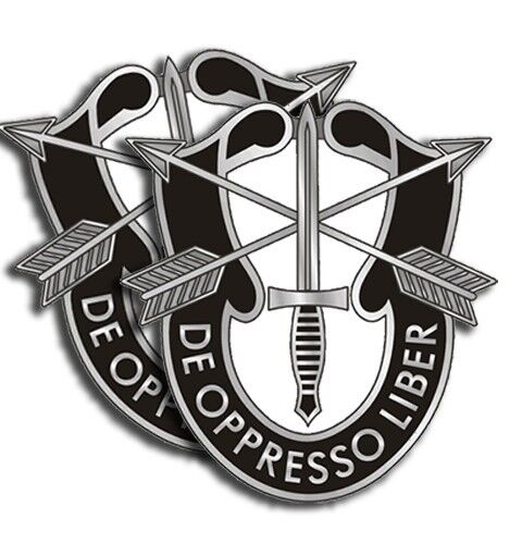 Army Special Forces 4 Stickers  -  Military Dye Cut Decal - 4 Pack 2\