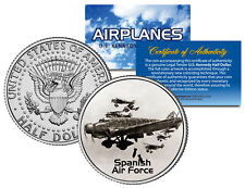SPANISH AIR FORCE * Airplane Series * Kennedy Half Dollar Colorized US Coin picture
