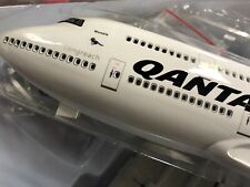 Qantas 747 ✈ 1:160 Airplane 45cm LED Cab Lights VH OEJ Wunala FAULTY TAIL PAINT picture