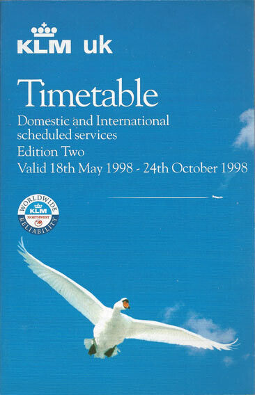 KLM UK system timetable 5/18/98 [0121] Buy 4+ save 25%
