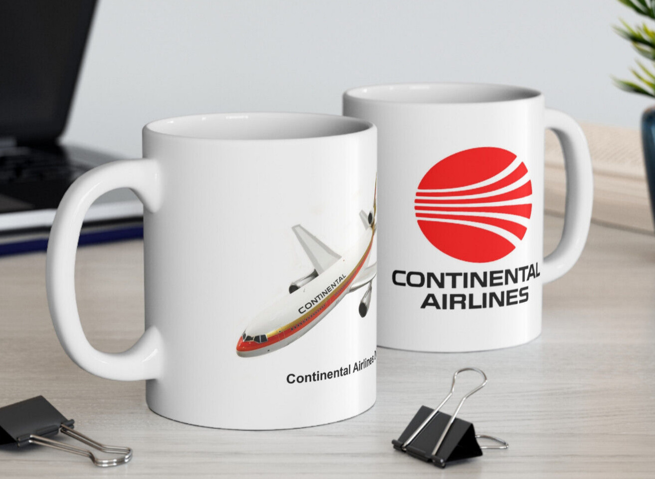 Continental Airlines DC-10-30 Coffee Mug