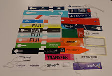 27 NEW Airline Bag Luggage Paper Tags AirNZ Air Tahiti Lufthansa AF KLM Fiji DL picture