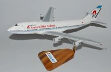 America West Airlines Boeing 747-200 Desk Top Display Model 1/144 SC Airplane picture