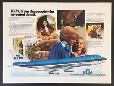 1977 KLM Royal Dutch Airlines AD BOEING 747-200 STEWARDESS Flight Attendant picture