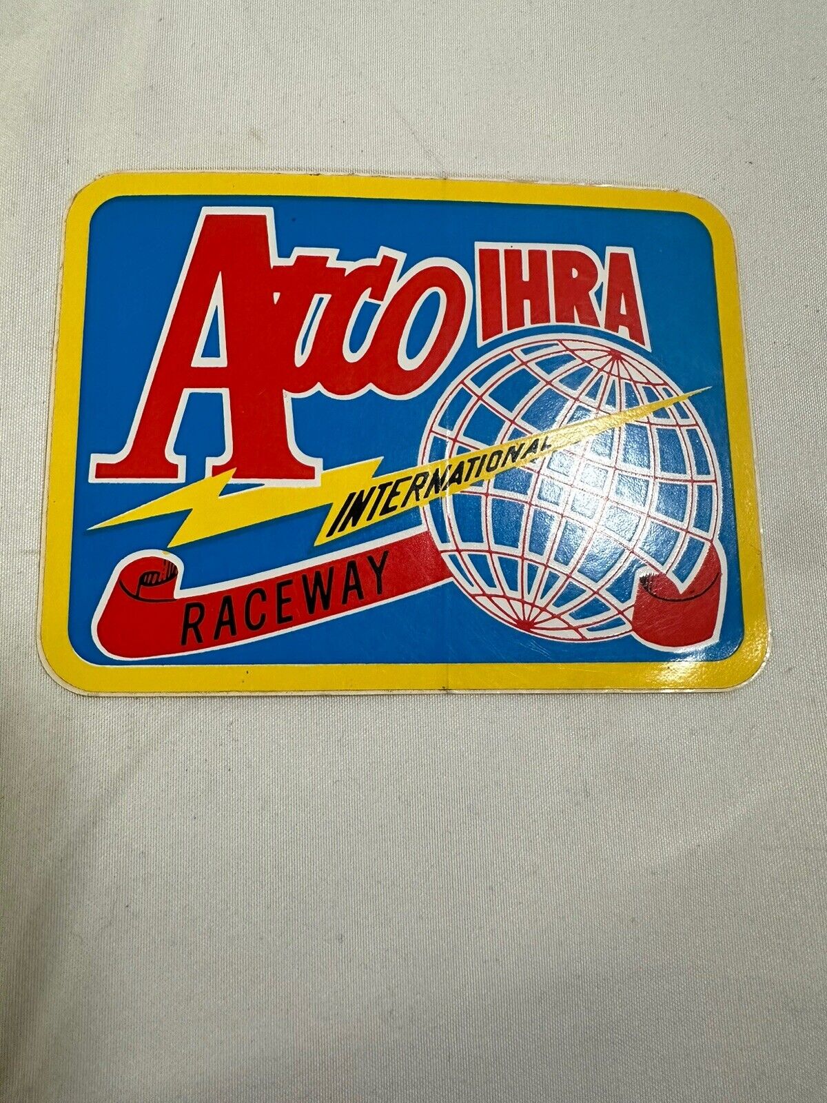 VINTAGE ATCO International Raceway IHRA  Sticker Decal - not a reproduction