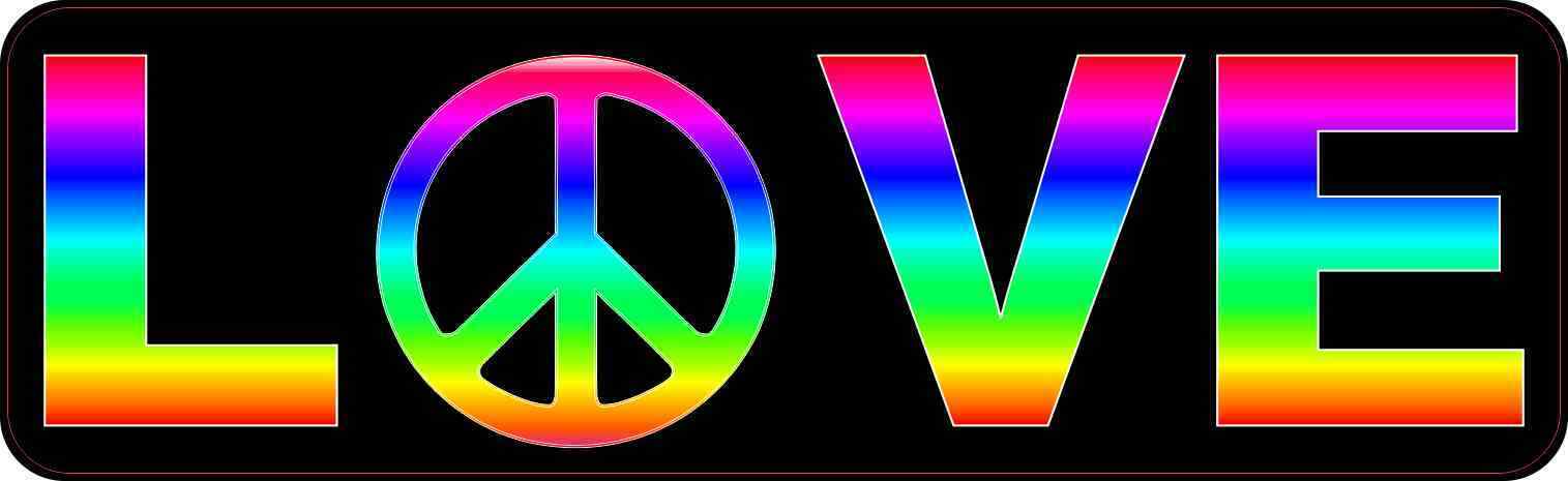 10x3 Peace Love Magnet Vinyl Vehicle Bumper Magnetic Car Truck Decal Magnets