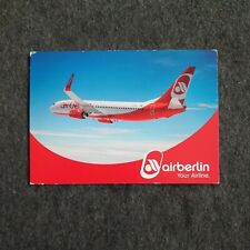 Air Berlin 737-8 Airline Issued Postcard picture