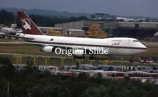 Aircraft Slide - Qatar Airways B.747 A7-ABK @ GATWICK 01.07.1996     (D176) picture