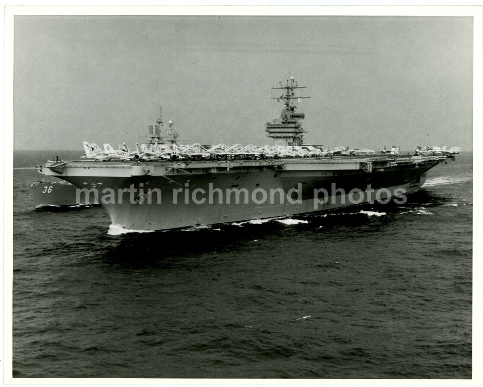 Aircraft Carrier USS Dwight D. Eisenhower Large Original US Navy Photo BZ543