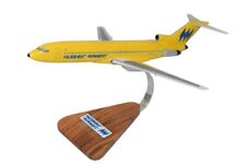 Hughes Airwest Boeing 727-200 Desk Top Display Wood Jet Model 1/100 SC Airplane picture