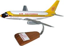 Air California Boeing 737-200 Desk Top Display Wood Jet Model 1/72 SC Airplane picture