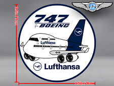 LUFTHANSA PUDGY BOEING B747 B 747 IN NEW LIVERY DECAL / STICKER picture