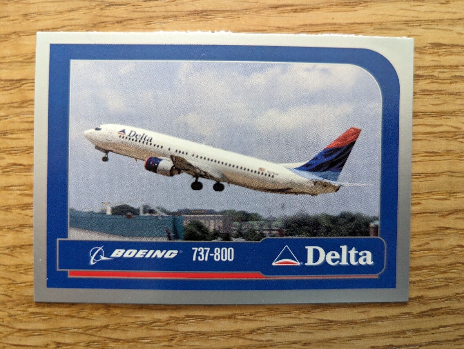 2003 Delta Air Lines Boeing 737-800 Aircraft Pilot Trading Card #5 Delta