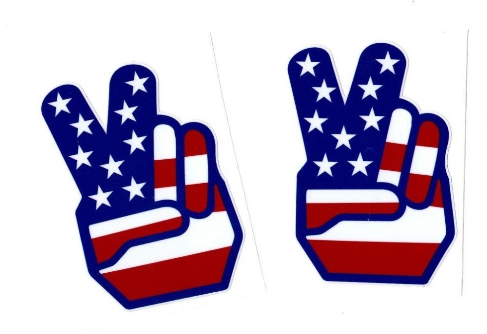 American Flag Peace Sign Decals Stickers American Flag Peace Sign Decals Stickers