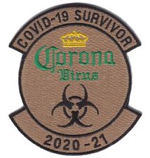 I Survived COVID2020 21 Corona 19  Survivor Military Pandemic Iron On Patch picture
