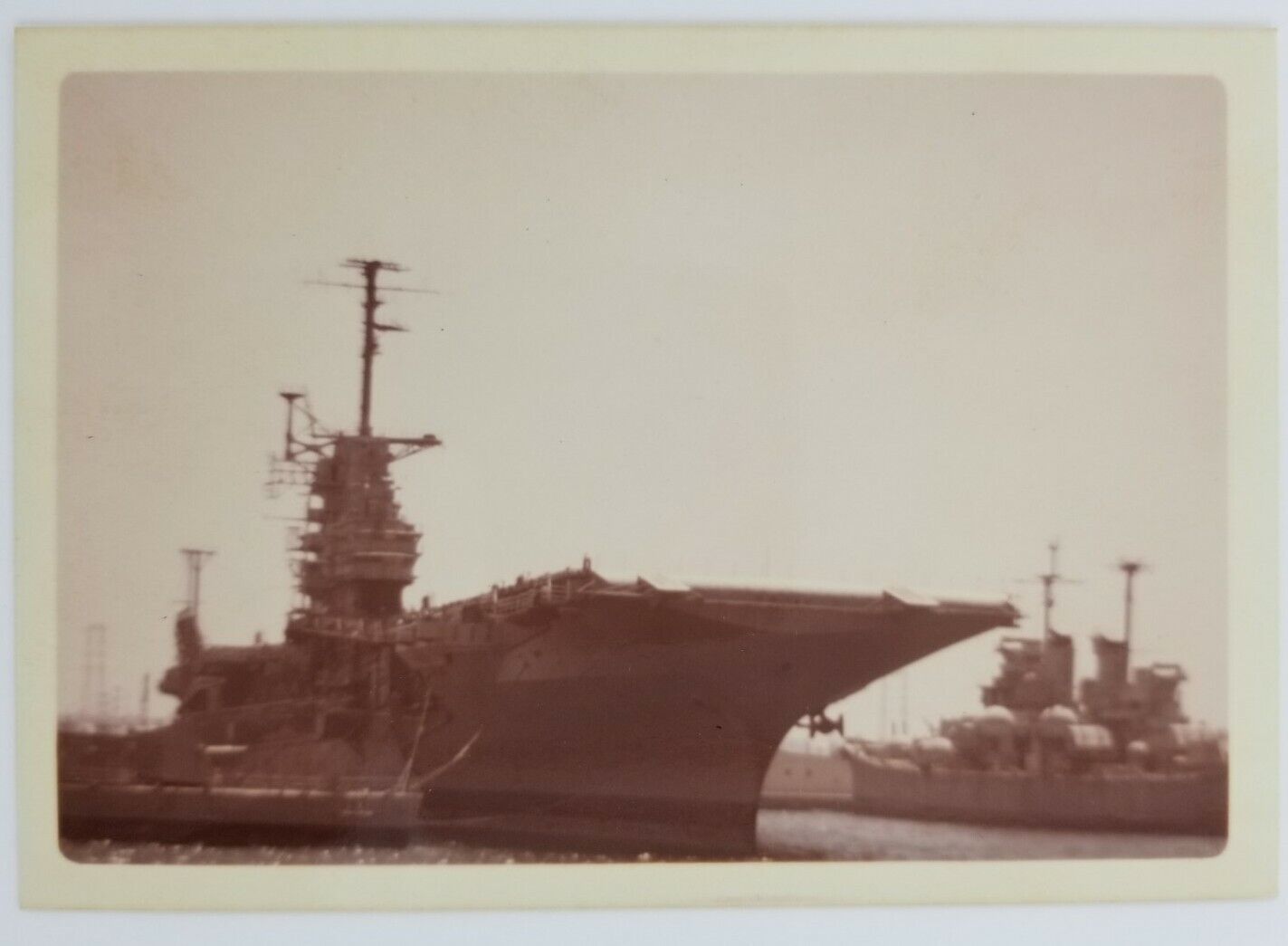 U.S.S. Ticonderoga CV14 May 24,1974 San Diego, Ca Naval Ship Photograph  A1173