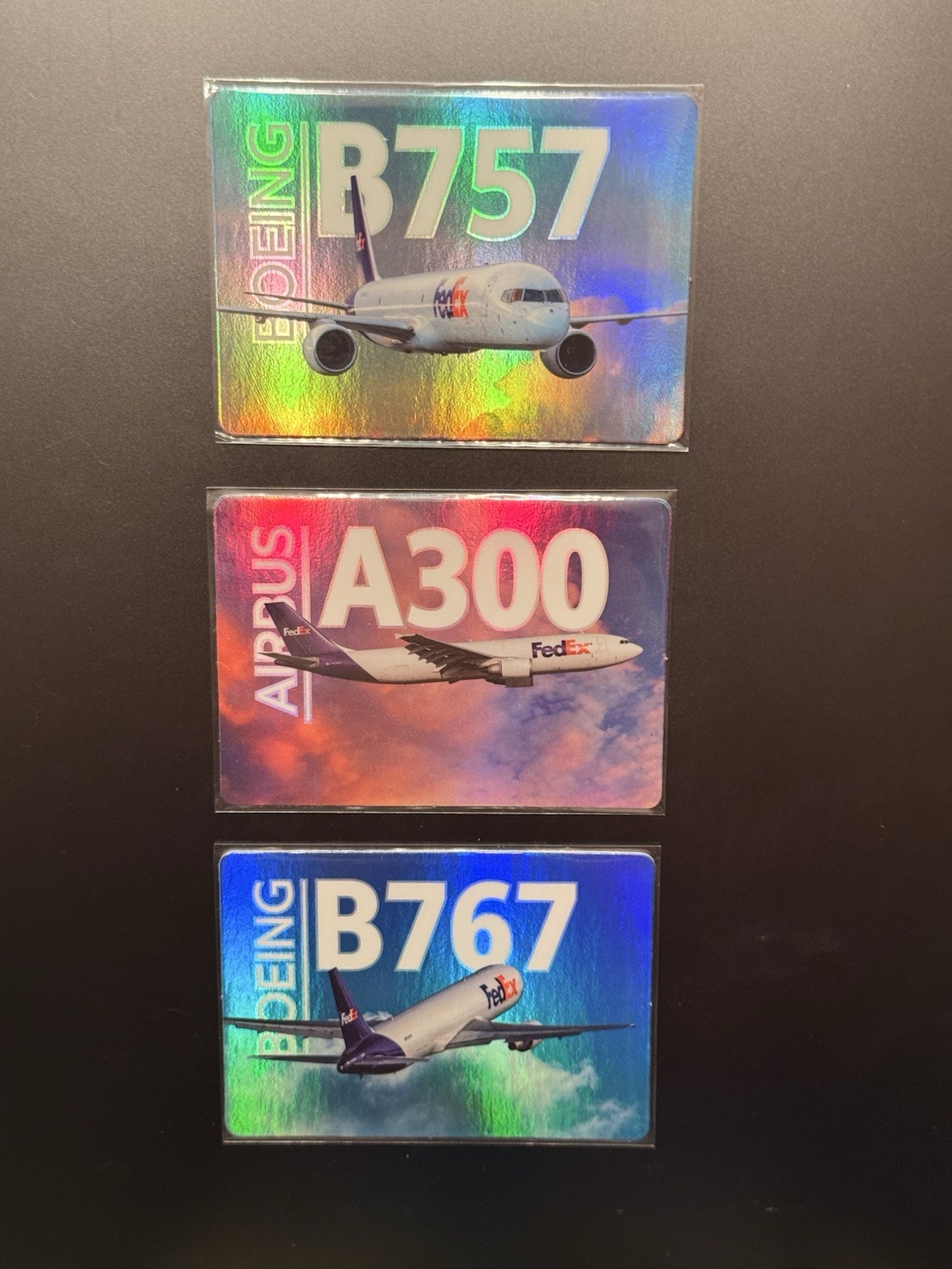 FedEx Official Aircraft Trading Cards - Extremely Rare B757, A300, B767 FedEx Official Aircraft Trading Cards - Extremely Rare B757, A300, B767