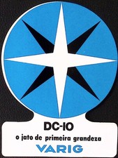 Vintage VARIG Happiness is DC-10 Flight Sticker Luggage Label 4