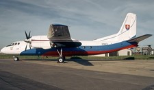 Antonov AN-24 AN24 Twin Turboprop Desktop Wood Airplane New Model Larger 1/72 picture