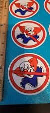 Throwback Vintage No Bozo Sticker Perfect For Race Car/Laptop 5 pack picture
