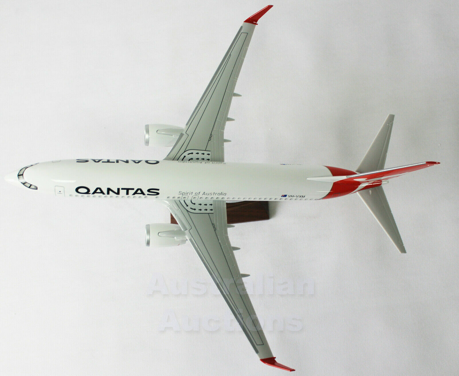 Qantas 🇦🇺  737 Large Plane Model 737 47Cm 1:162   Resin with Windows