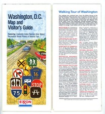 Vintage 1984 Washington, D.C. Road Map – Exxon picture