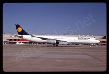 Lufthansa Airbus A340-300 D-AIGU Nov 00 Kodachrome Slide/Dia C26 picture