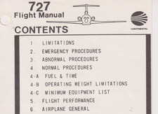 Continental B727-200 AOM, Vol 1 picture