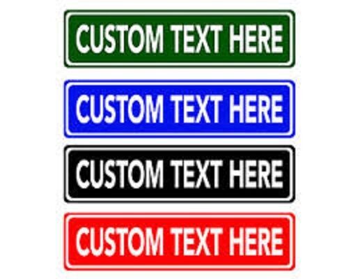 Make Your Own Personalized 6x24 Street Sign. PLEASE READ ENTIRE DESCRIPTION