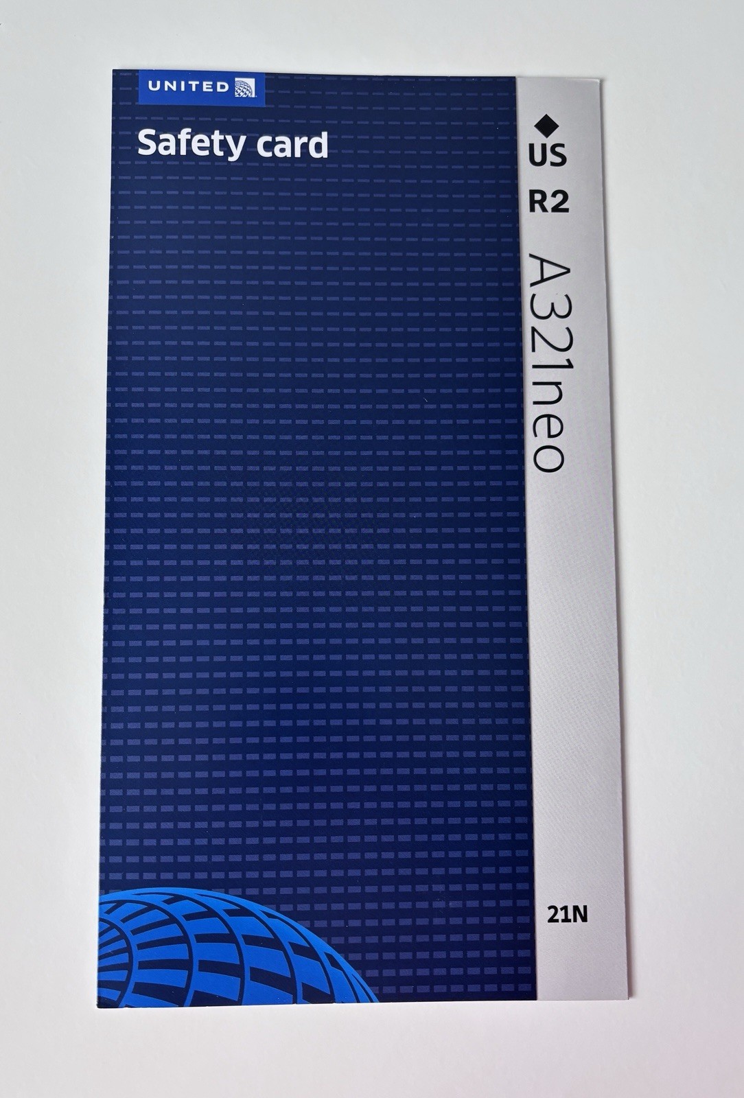 United Airlines Airbus A321neo Safety Card United Airlines Airbus A321neo Safety Card