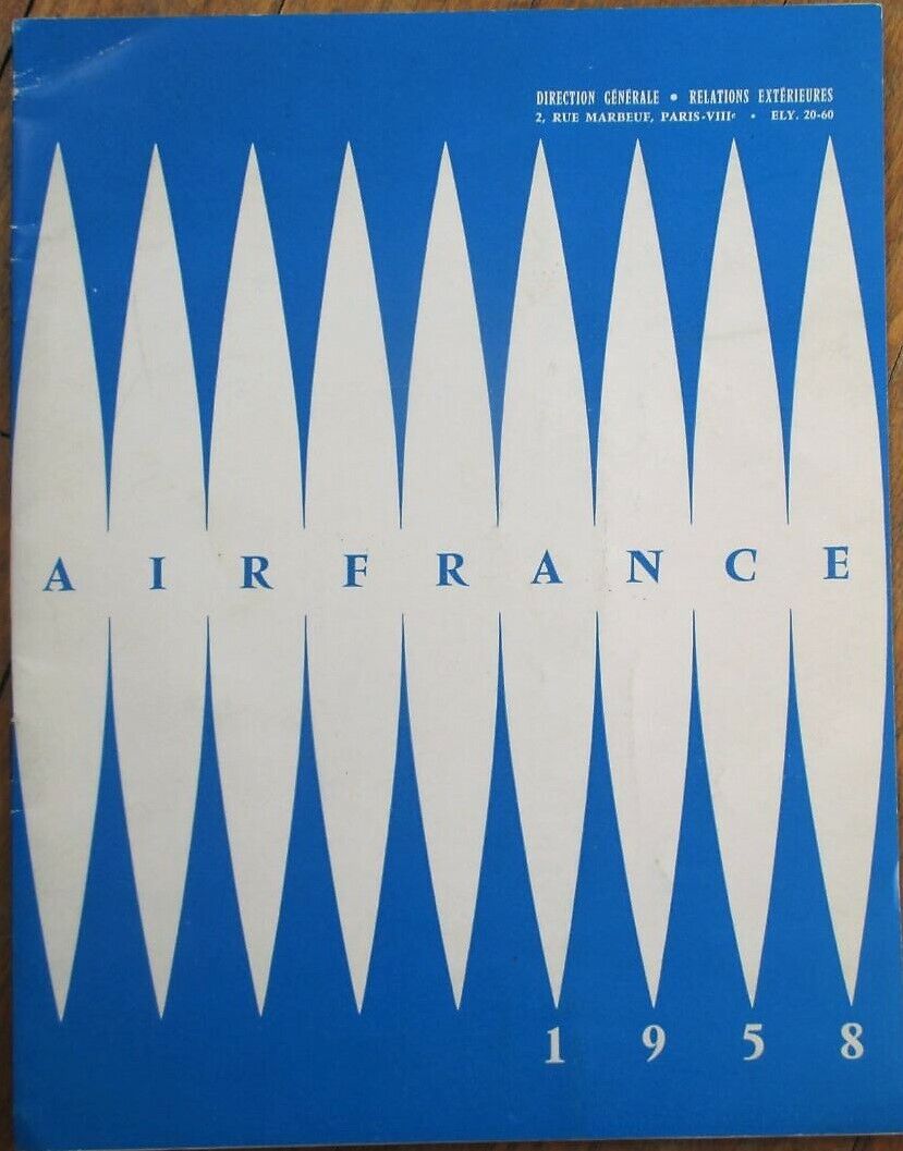 Air France 1958 History Book / Advertising/Promotional Magazine - Paris, France