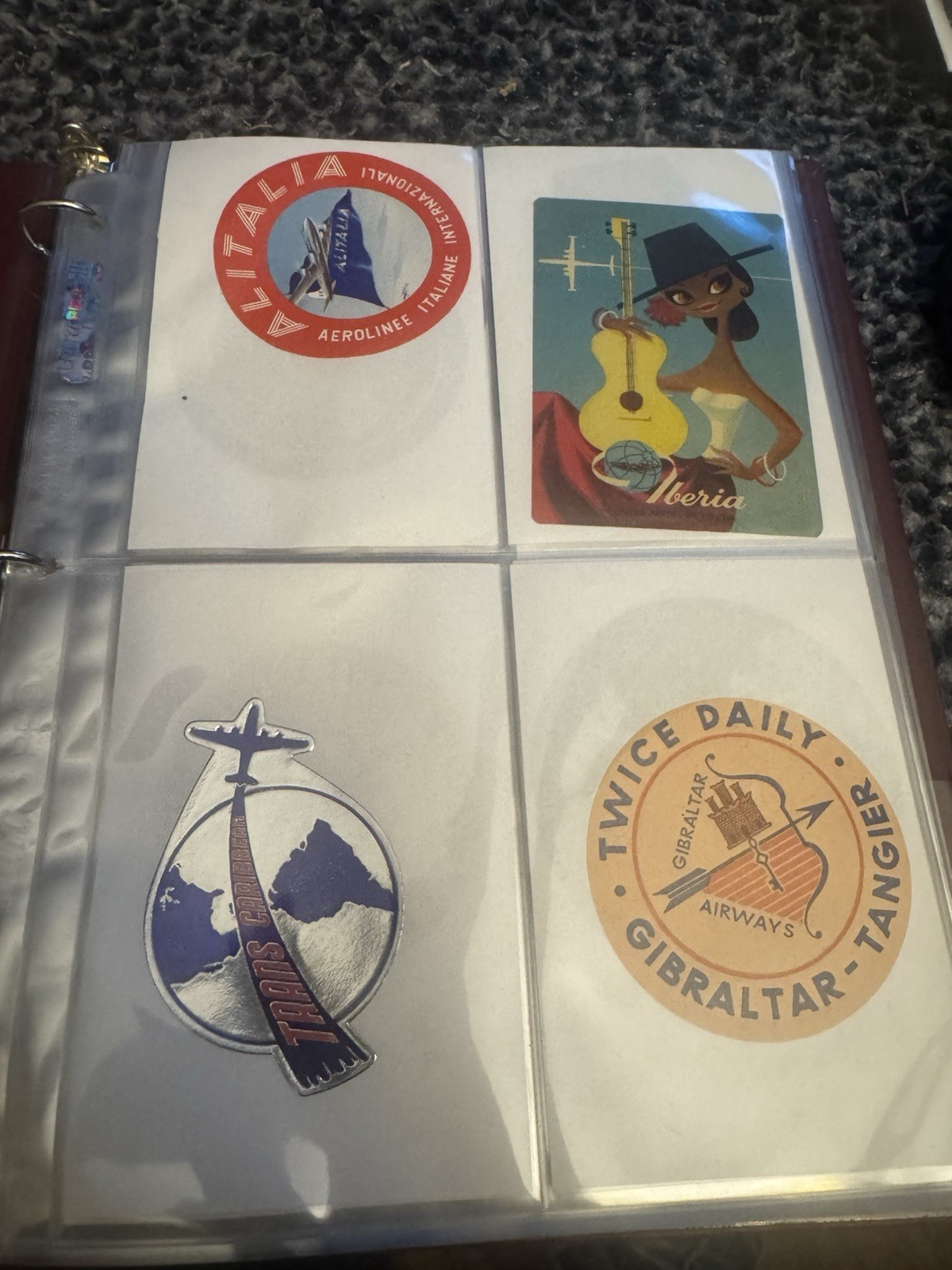 50 Original Vintage Airline Labels Stickers Orient Mohawk Alitalia 1950’s? 50 Original Vintage Airline Labels Stickers Orient Mohawk Alitalia 1950’s?