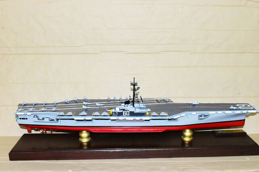 USS Saratoga CV-60 Aircraft Carrier Model,Navy,Scale Model,Mahogany,Forrestal