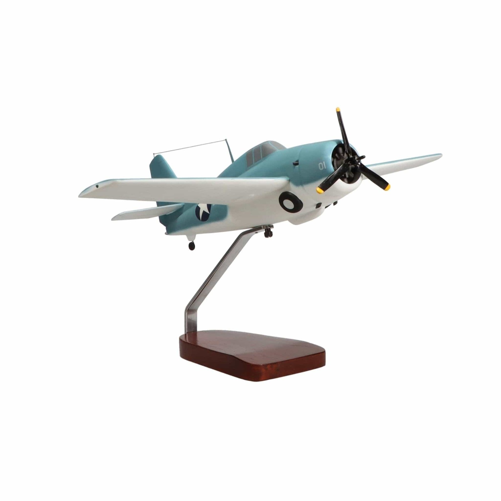 NEW Grumman F4F Wildcat Large Mahogany Model
