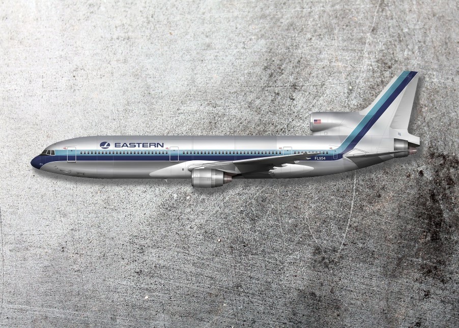 Eastern Airlines L-1011 TriStar AirPlane Sticker 8\ Eastern Airlines L-1011 TriStar AirPlane Sticker 8\