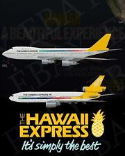 The Hawaii Express Airlines 747 DC-10 Retro 8 X 10