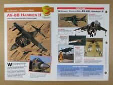 McDONNELL DOUGLAS/BAe AV-8B Harrier II Aircraft specs photos 1997 info sheet picture