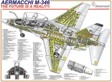 Aermacchi M-346 Cutaway Poster 24IN X 36IN picture