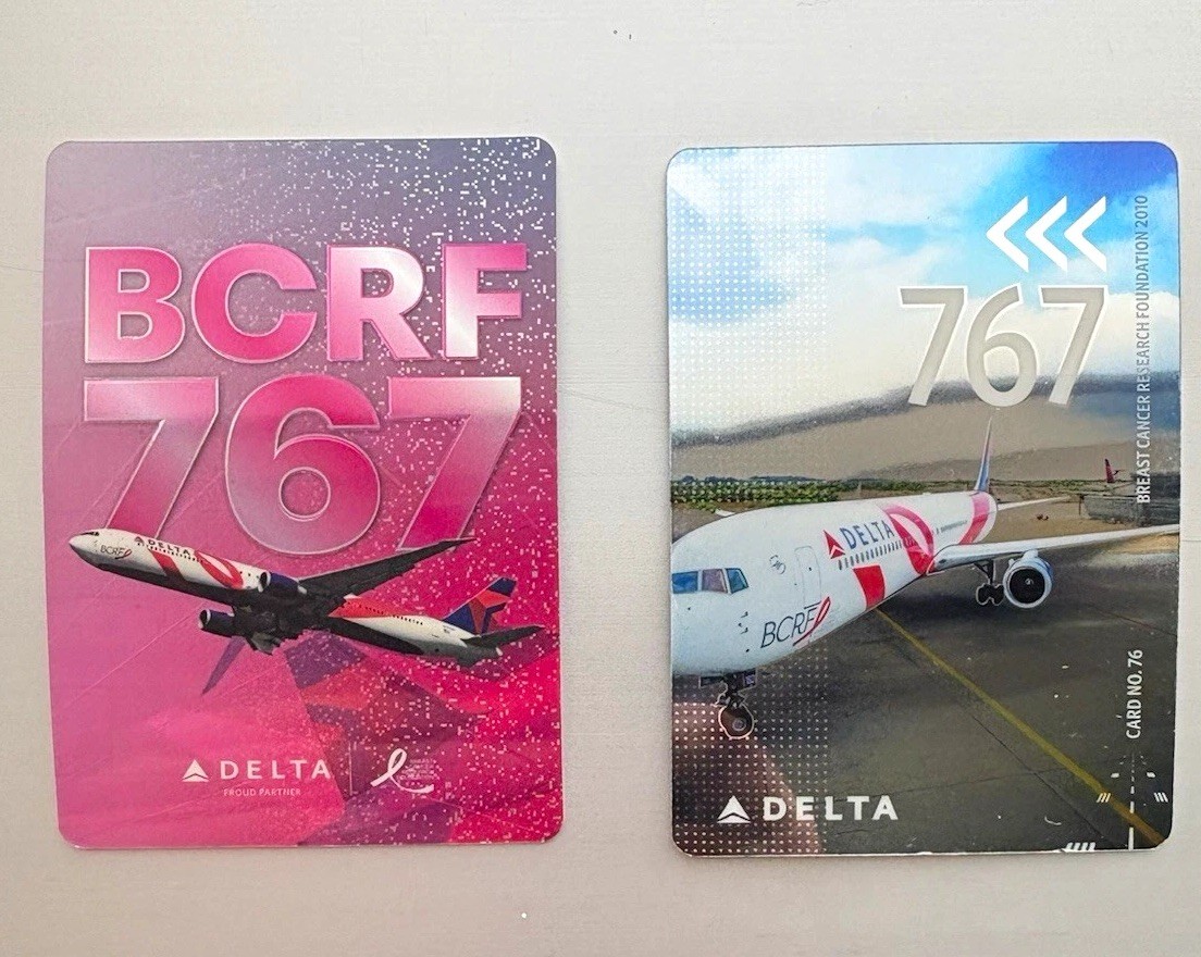 Delta Air Lines BCRF 767 Boeing 767-400 Trading Cards Lot of 2 #76 #80 2025 Delta Air Lines BCRF 767 Boeing 767-400 Trading Cards Lot of 2 #76 #80 2025