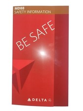 Delta Airlines MD-88 Safety Card  picture