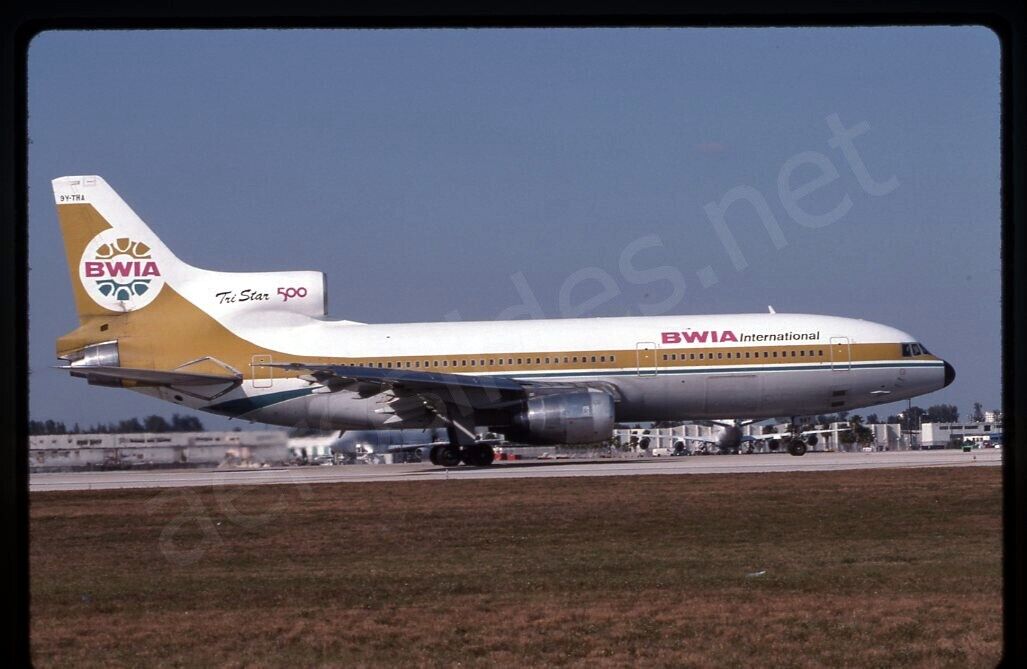 BWIA Lockheed L-1011 9Y-THA Mar 99 Kodachrome Slide/Dia A19
