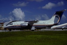 RB830_N246SS_BRITISH CARIBBEAN AIRWAYS_BAE-146-100_1986 - ORIGINAL KODAK SLIDE picture