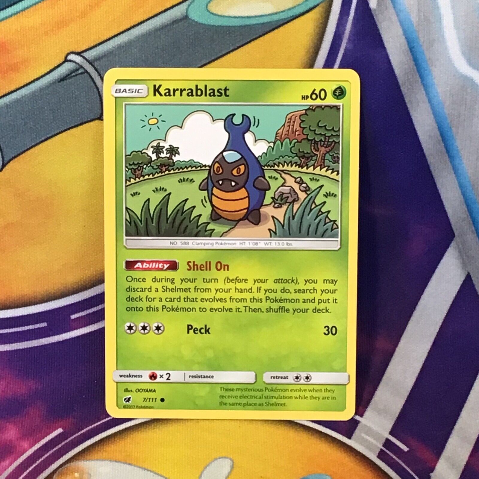 Karrablast -7/111 - Common (Sun & Moon) Pokemon TCG