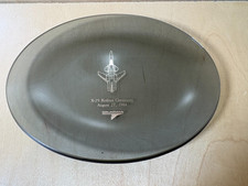 1984 Grumman X-29 Rollout Ceremony Smoked Glass Plate Aerospace 22K Gold picture