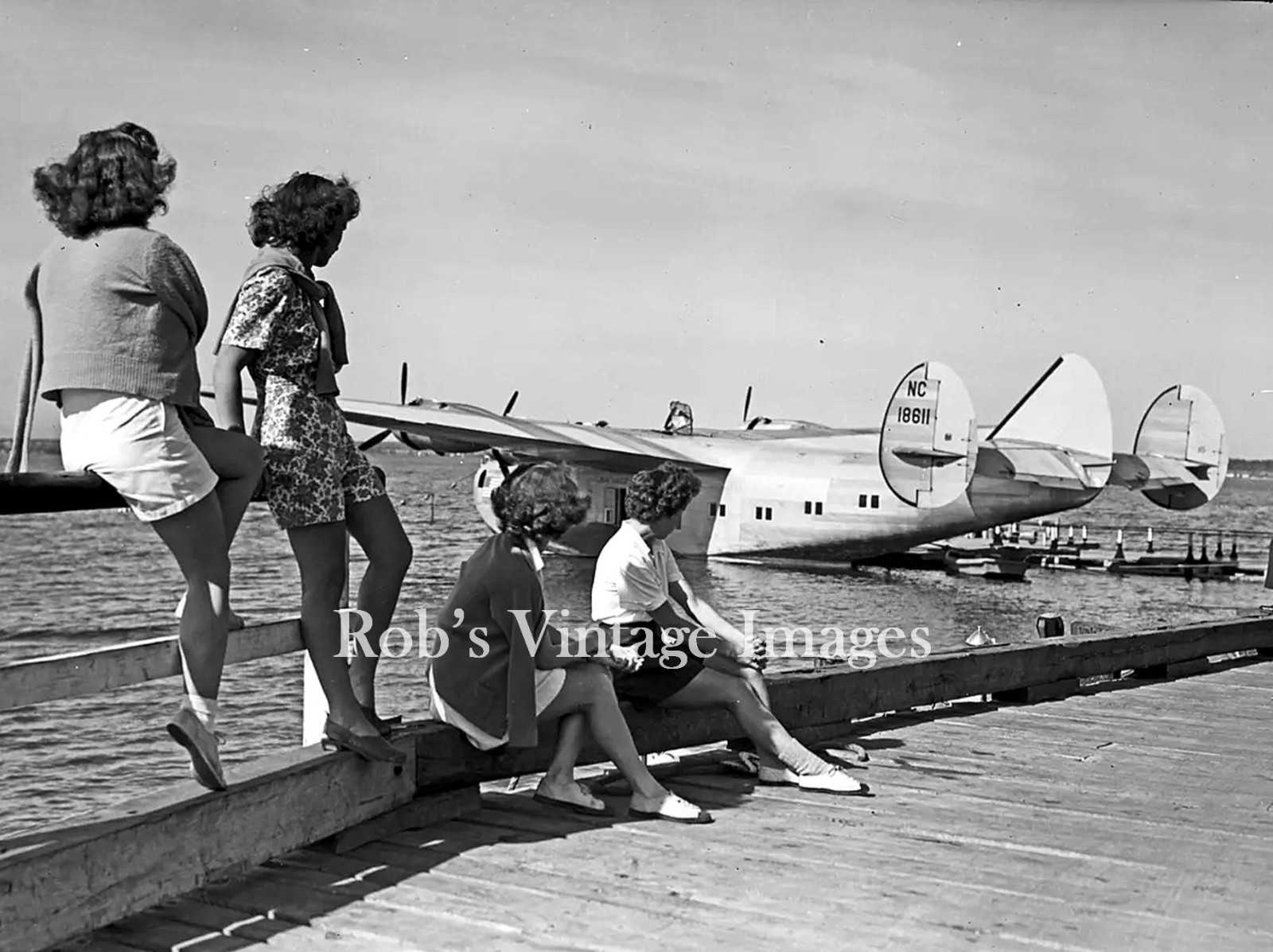 Pan Am Clipper  Boeing 314 18611 Photo Airplane LAst Flying Boat 8.5x11